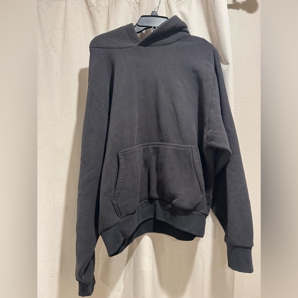 Yeezy Gap Polar Fleece Regular Fit Hoodie Unreleased Season Men's XL Black - Picture 2 of 3